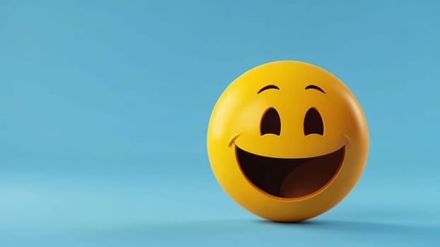 Happy emoticon expression background for content creation and multimedia setup Yellow smiley faces happiness joy, cheerful emotion symbols