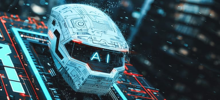 Interact with AI artificial intelligence brain processor in concept of AI artificial intelligence engineering, big data and AI machine learning to use generative AI for business support. LLMs