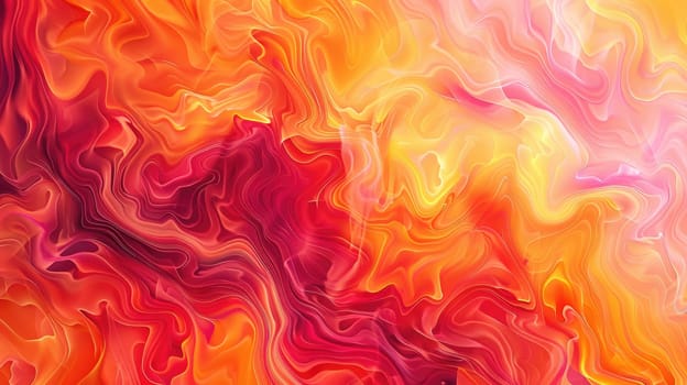 A vibrant close up painting featuring an Amber and Orange color palette with a marble texture, evoking an atmospheric phenomenon with heat and sky elements AIG50