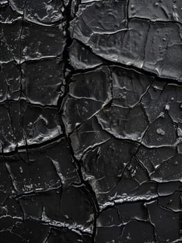 A black surface reveals a detailed cracked paint texture, evoking a sense of historical wear and tear. The visual narrative speaks to the passage of time