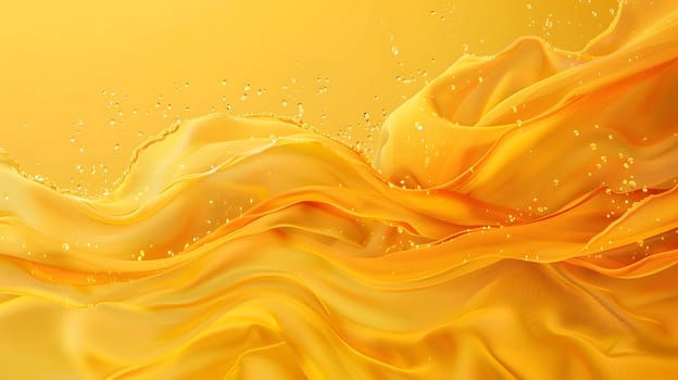 A vibrant close up of a piece of yellow cloth contrasted against a matching yellow background, creating a warm and inviting atmosphere reminiscent of a golden landscape