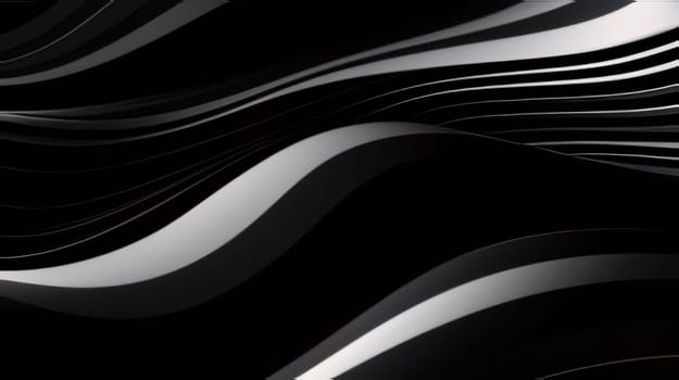 Abstract background design: Abstract 3d rendering of wavy surface. Futuristic background with wavy lines.