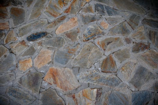 floor covered with natural stone as a background