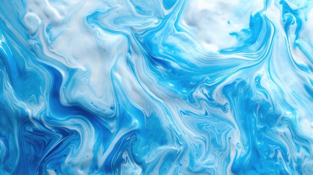 The abstract picture of the two colours between blue and white colour that has been mixing with each other in the form of the ink or liquid to become beautifully view of this abstract picture. AIGX01.
