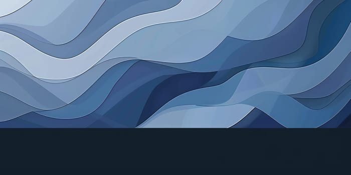 Blue and gray abstract waves. AIG51A.
