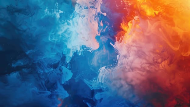 Blue and orange smoke background AIG51A.