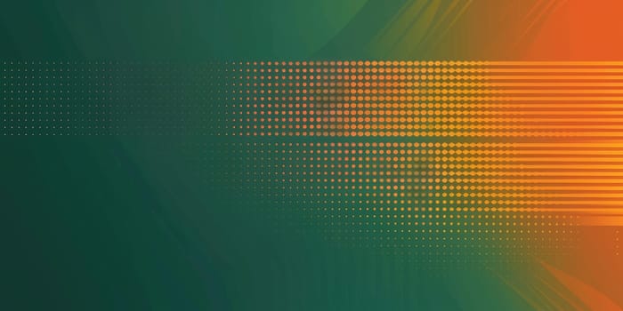 Green and orange halftone pattern background AIG51A.