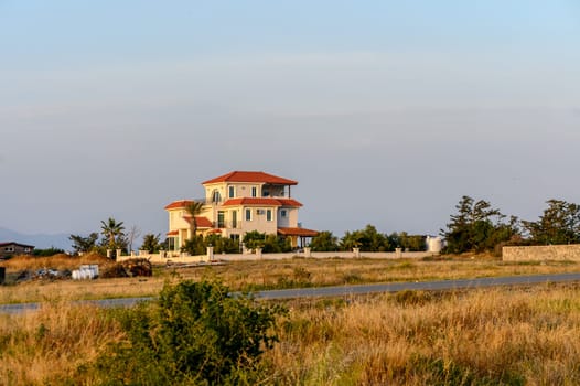 white house in a village in Cyprus 2