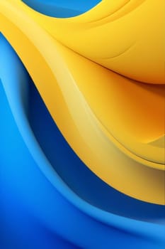 Abstract background design: abstract background with smooth wavy lines in yellow and blue colors
