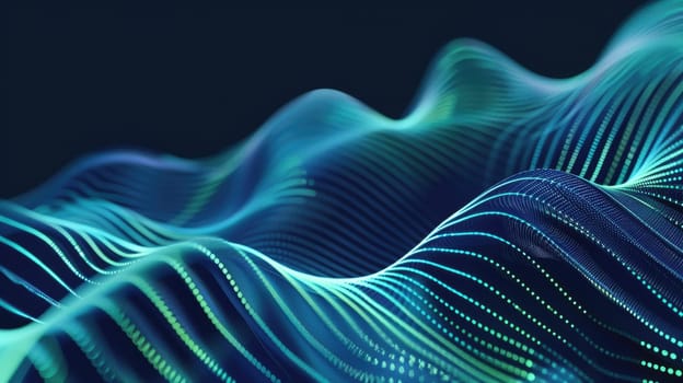 a dark blue and mint green abstract image that represents business growth AIG51A.