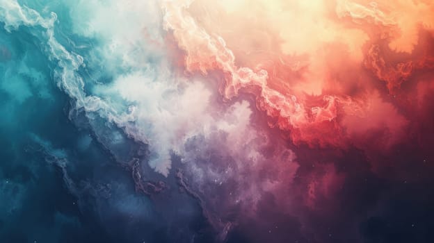 Abstract picture cloud texture was painted with vibrant watercolor paint brush. Abstract artwork background with colorful splatter pastel color painted in paper with watercolor. Canvas concept. AIG42.