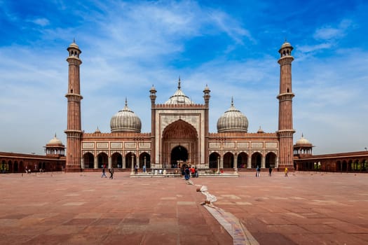 Jama Masjid - largest Muslim mosque in India. Delhi, India