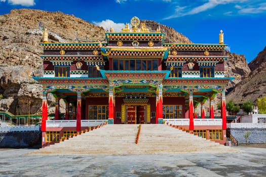 Buddhist monastery in Kaza. Spiti Valley, Himachal Pradesh, India