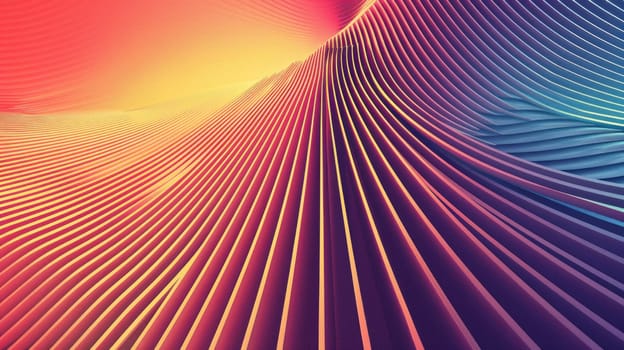 Colorful 3D rendering of a parametric surface AIG51A.