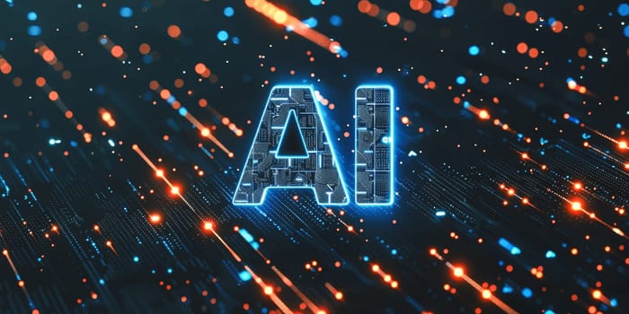 Interact with AI artificial intelligence brain processor in concept of AI artificial intelligence engineering, big data and AI machine learning to use generative AI for business support. LLMs