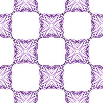 Tropical seamless pattern. Purple fetching boho chic summer design. Textile ready stunning print, swimwear fabric, wallpaper, wrapping. Hand drawn tropical seamless border.