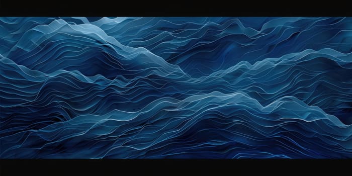 Blue and black abstract background with waves AIG51A.