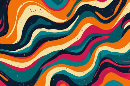 A vibrant background featuring colorful wavy lines creating a dynamic and energetic visual impact.