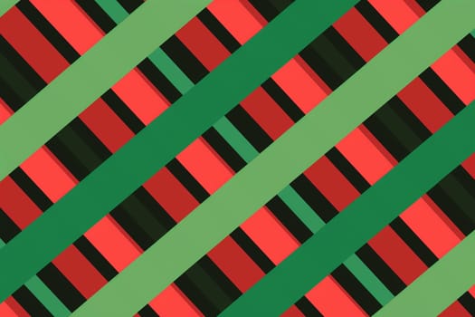 A striped background featuring alternating green, red, and black stripes in a repetitive pattern.
