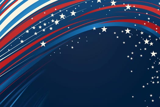 A background featuring the American flags stars and stripes pattern, symbolizing patriotism and pride.