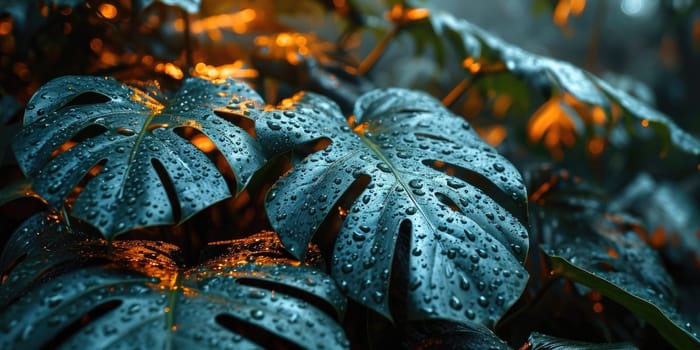 The picture of nature that focused to the gold leaf from tree in the forrest that stay on ground and got illuminated with the bright light of sunlight in the summer or spring time of the year. AIGX03.