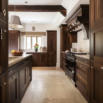 Bespoke kitchen design, country house and cottage interior design, English countryside style renovation and home decor idea