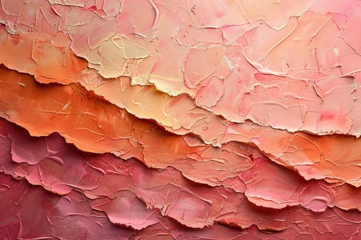 Horizontal background with aged peach paint texture.