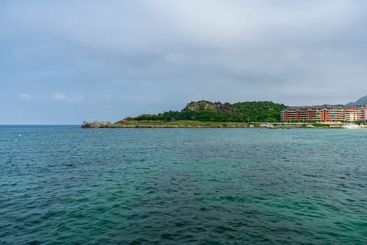 coastal town of Brazomar Castro Urdiales in Cantabria, Spain