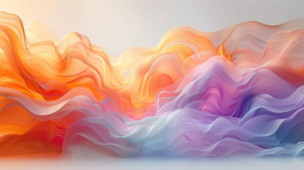 A background depicting a powerful multicolored wave of water. Wavy colored texture.