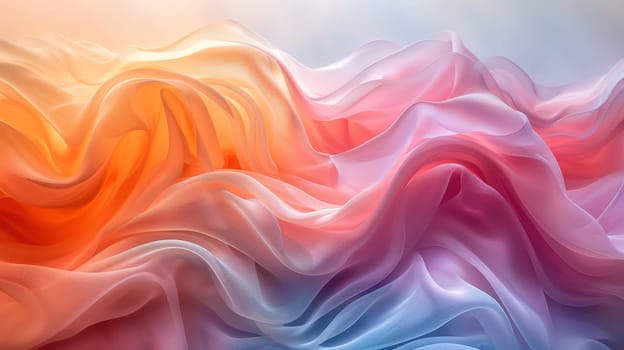 A background depicting a powerful multicolored wave of water. Wavy colored texture.