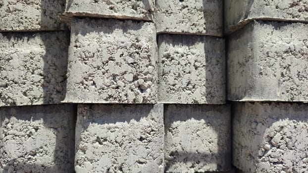 concrete blocks for road repair, construction. High quality photo