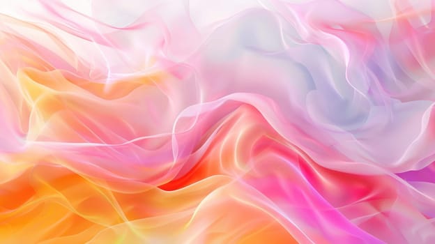 A flowing colorful gradient of pink, orange, yellow, and blue. AIG51A.
