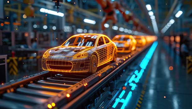 Car Manufacturing in Automated Production Line