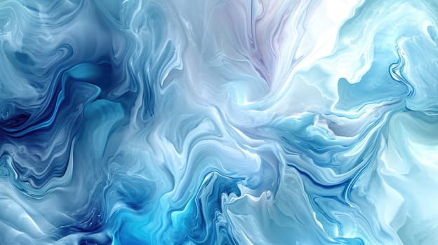 The abstract picture of the two colours between blue and white colour that has been mixing with each other in the form of the ink or liquid to become beautifully view of this abstract picture. AIGX01.