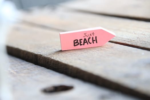 Just Beach, summer time creative concept.