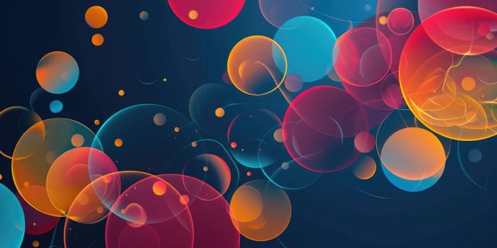 Abstract background with colorful bubbles AIG51A.