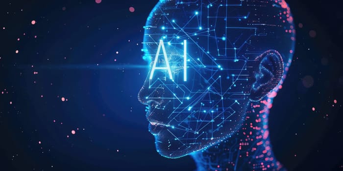 Interact with AI artificial intelligence brain processor in concept of AI artificial intelligence engineering, big data and AI machine learning to use generative AI for business support. LLMs