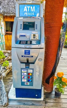 Withdraw Mexican pesos from ATMs in Zicatela Puerto Escondido Oaxaca Mexico.