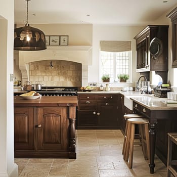 Bespoke kitchen design, country house and cottage interior design, English countryside style renovation and home decor idea