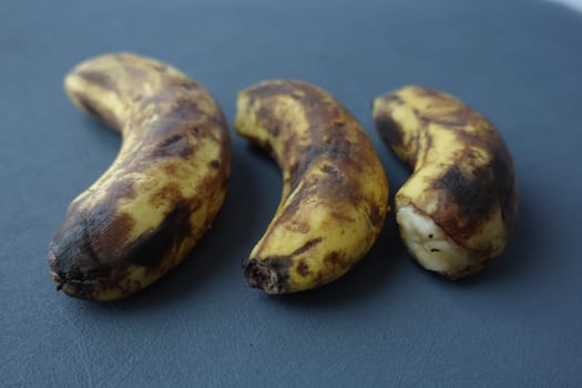 rotten banana on a white background