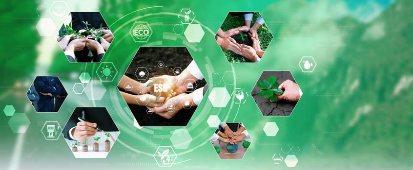 Green business ESG management tool to save world future concept model case idea to deal with bio carbon waste cycle data for better day of city life while building jobs, money, LCA tax and profit .