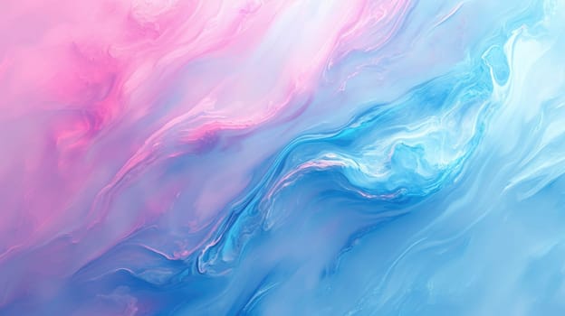 The abstract picture of the two colours between blue and pink colour that has been mixing with each other in the form of the ink or liquid to become beautifully view of this abstract picture. AIGX01.