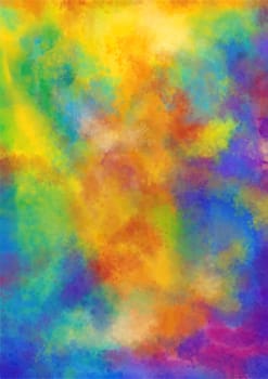 abstract watercolor digital painted textured background illustration in vibrant colors