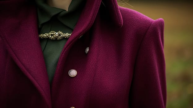 Womenswear autumn winter clothing and accessory collection in the English countryside fashion style, classic look inspiration