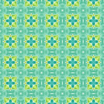 Tropical seamless pattern. Green symmetrical boho chic summer design. Textile ready classy print, swimwear fabric, wallpaper, wrapping. Hand drawn tropical seamless border.