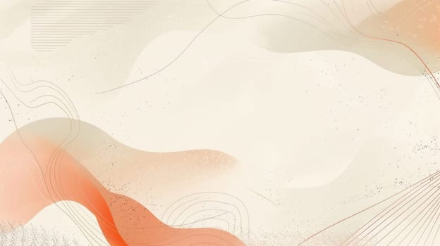 A minimal background with a gradient of orange and pink and some abstract lines. AIG51A.