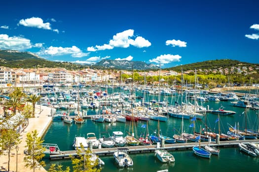 Sanary sur Mer harbor view, south France