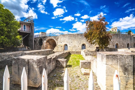 Arles park and antique theater ancient architecture view, southern France