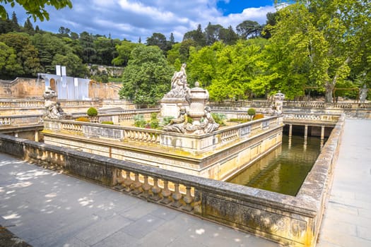 The Sanctuaire de la Fontaine or Sanctuary of the Fountain, an ancient site in the city of Nîmes, France.