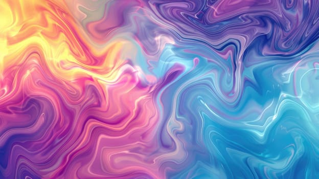 Colorful abstract painting with a smooth transition of colors AIG51A.
